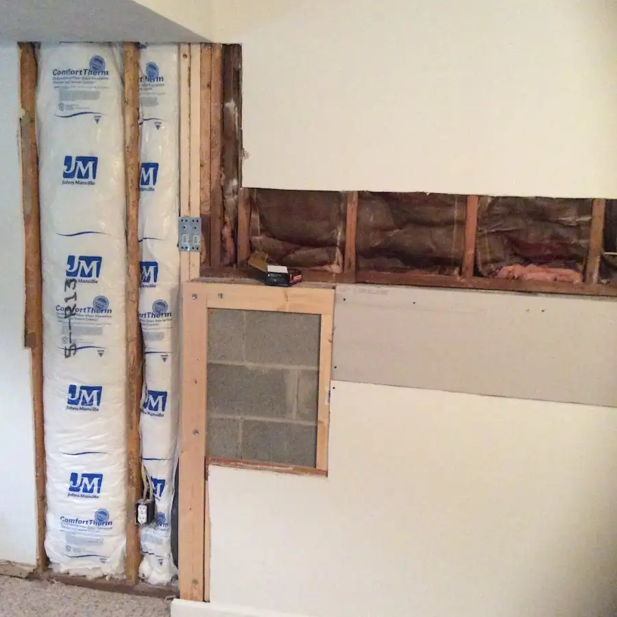 Wall insulation replacement during Odor Removal & Deodorization in Laguna Woods